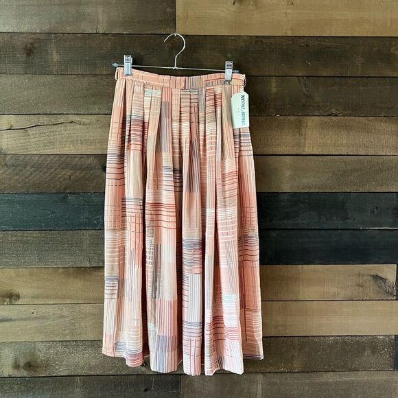 Vintage Plaid Pleated Campus Casuals Of California MIDI Skirt - Picture 6 of 14